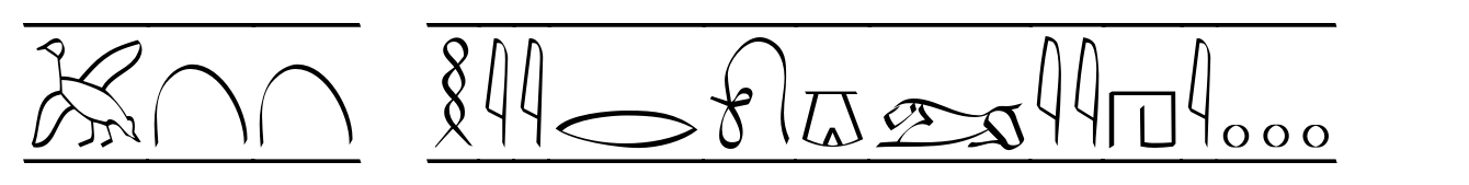 P22 Hieroglyhic Cartouche